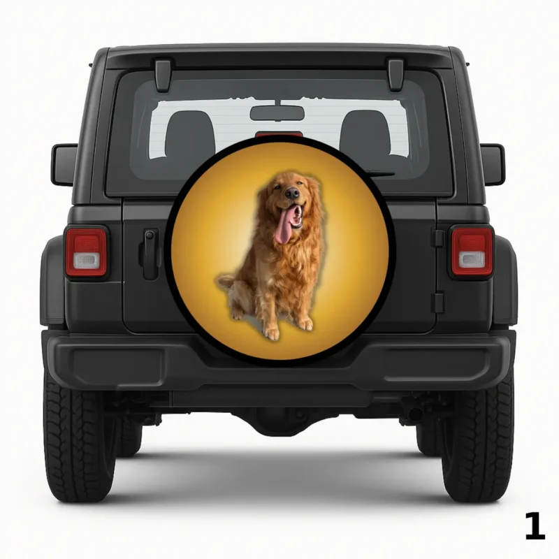 =Golden Smile Spare Tire Cover