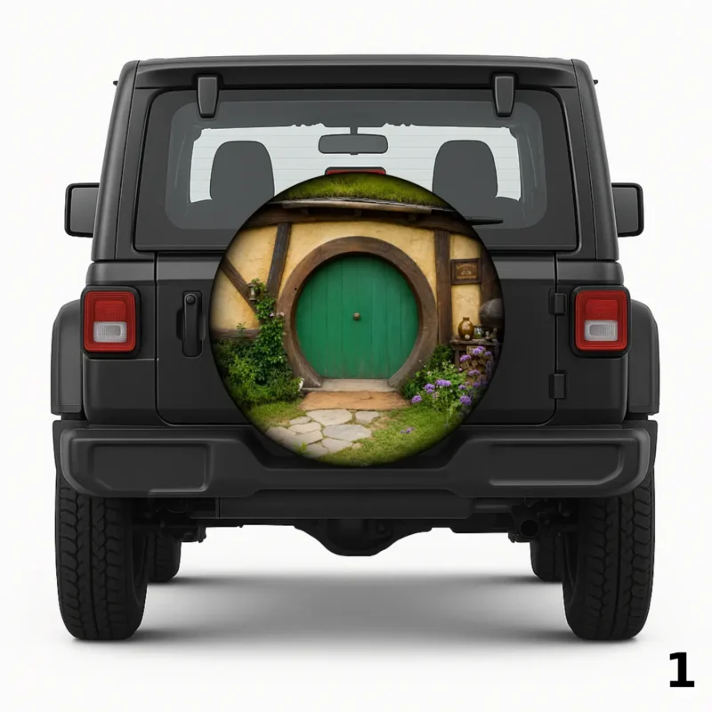 =Housse de Roue de Secours Hobbit door