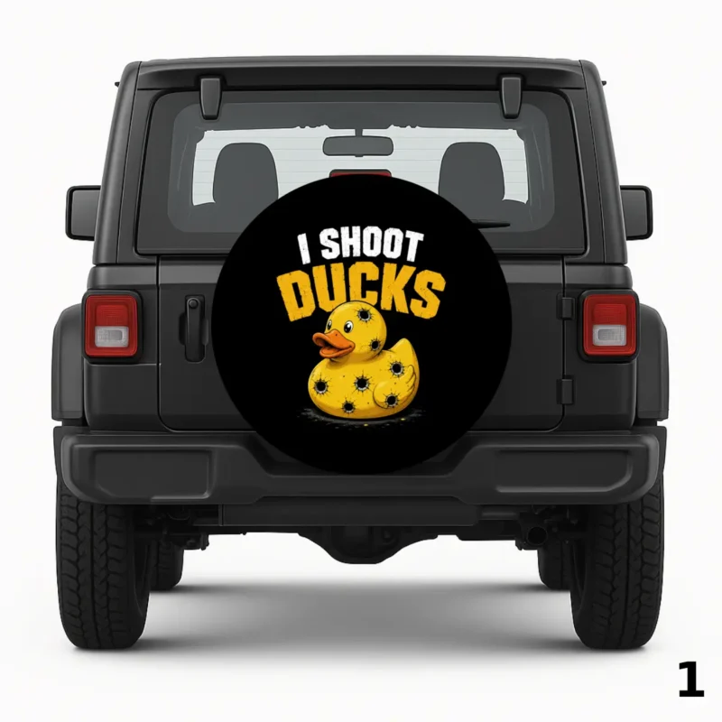 =I Shoot Ducks Spare Tire Cover