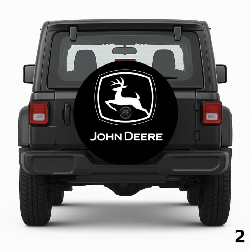 =John Deere Logo Spare Tire Cover