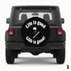 =Life is good becouse God is good Reservhjulsskydd