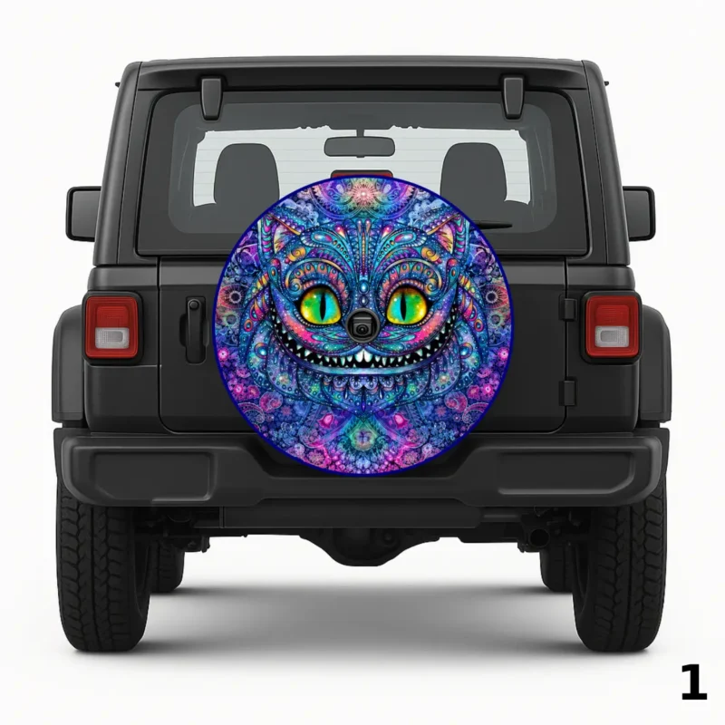 =Mandala Cat Spare Tire Cover