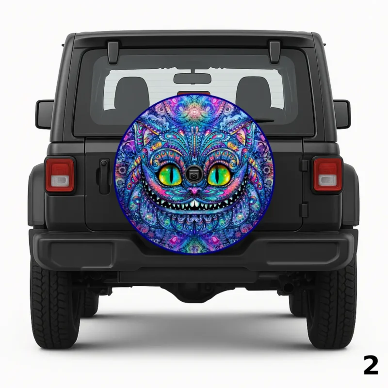 =Mandala Cat Spare Tire Cover