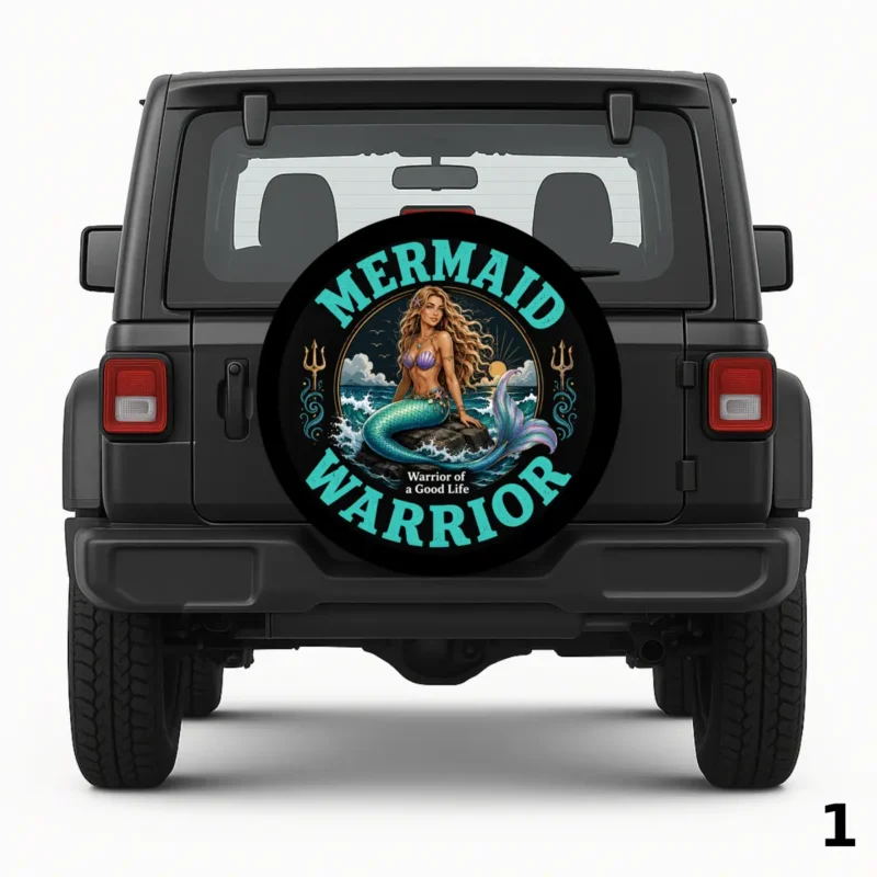 =Mermaid Warrior Spare Tire Cover