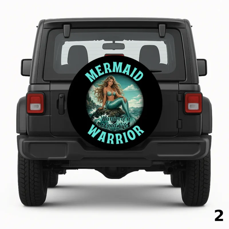 =Mermaid Warrior Spare Tire Cover