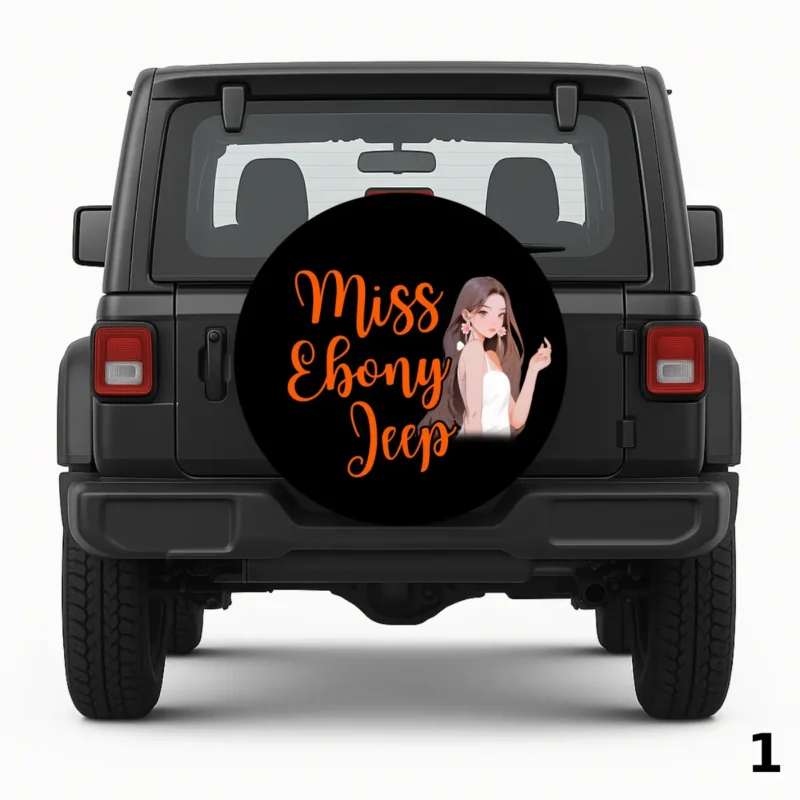 =Miss Ebony Jeep Spare Tire Cover