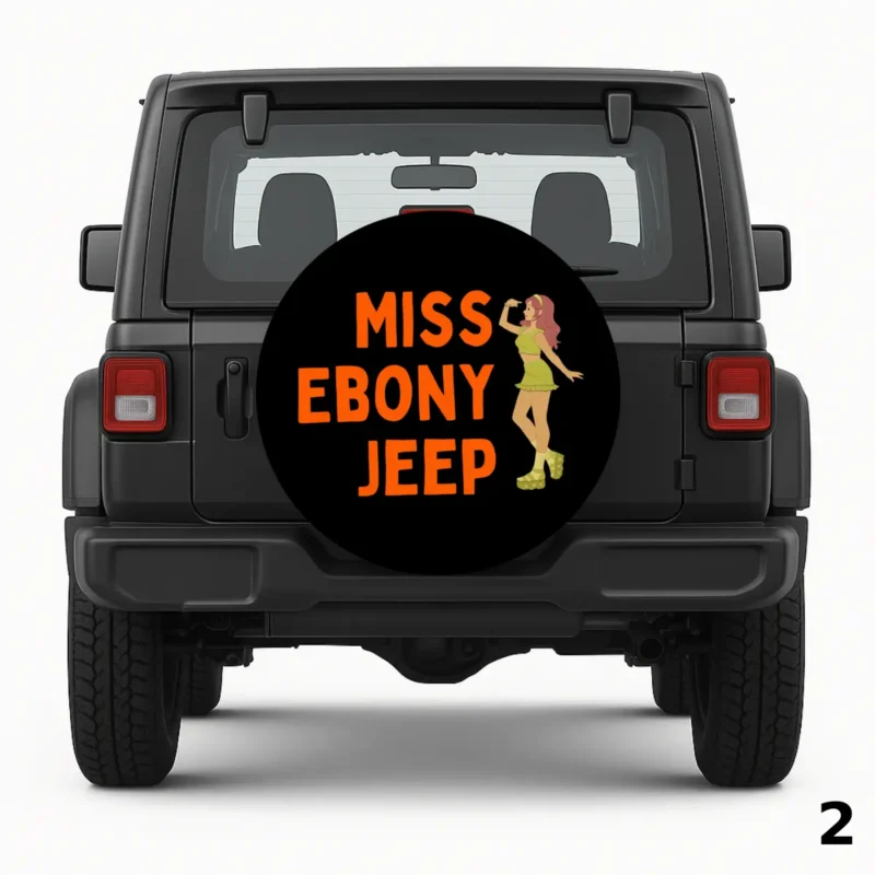 =Miss Ebony Jeep Spare Tire Cover