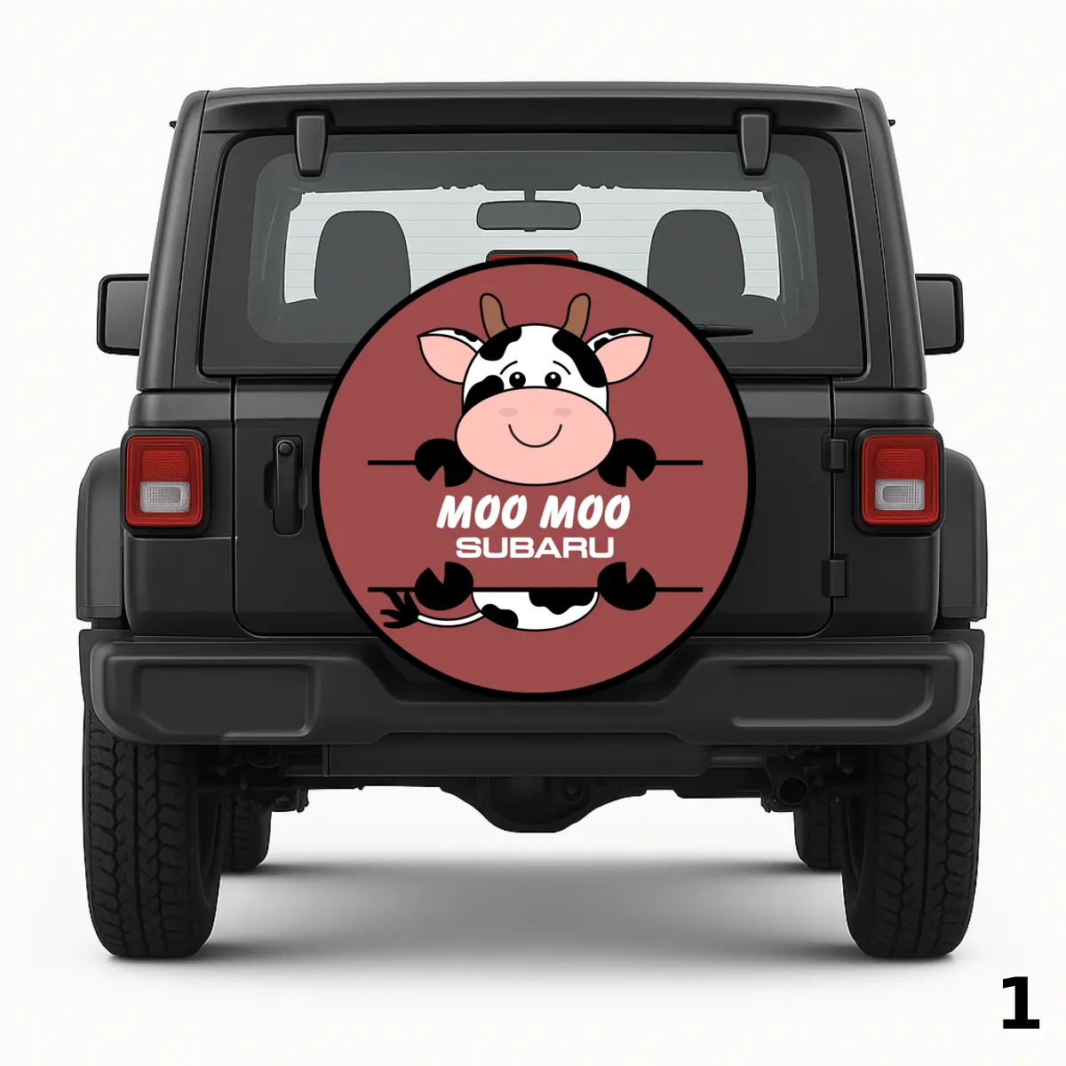 =Moo Moo Subaru Spare Tire Cover