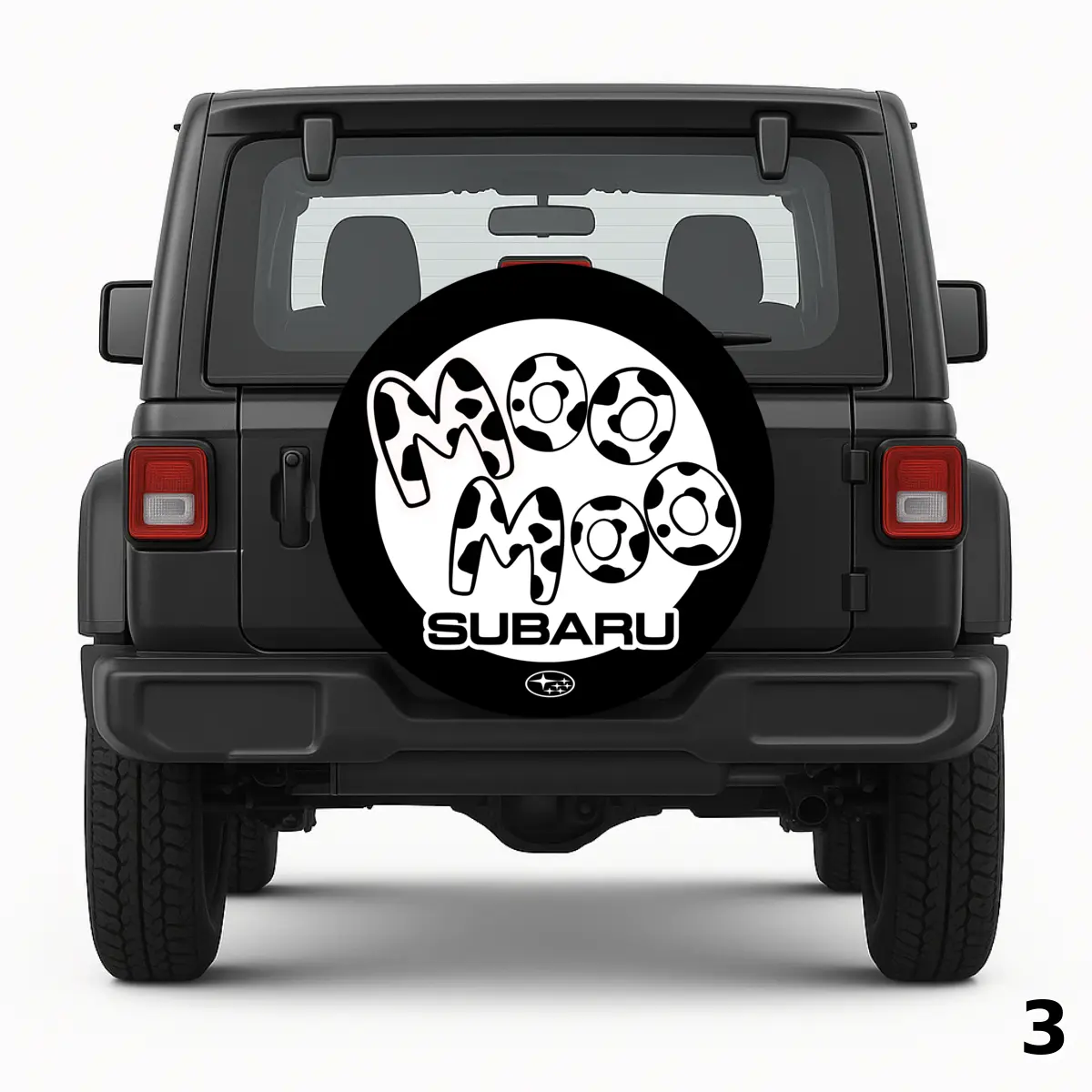 =Moo Moo Subaru Spare Tire Cover