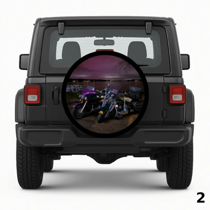 =Motorcycles with the Northern Lights Spare Tire Cover