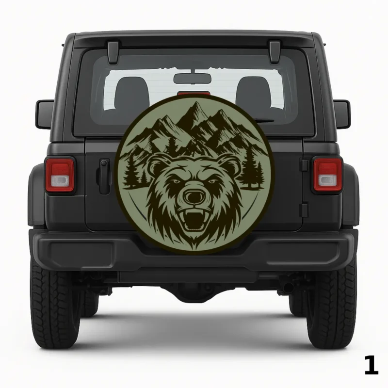=Mountain Bear Spare Tire Cover