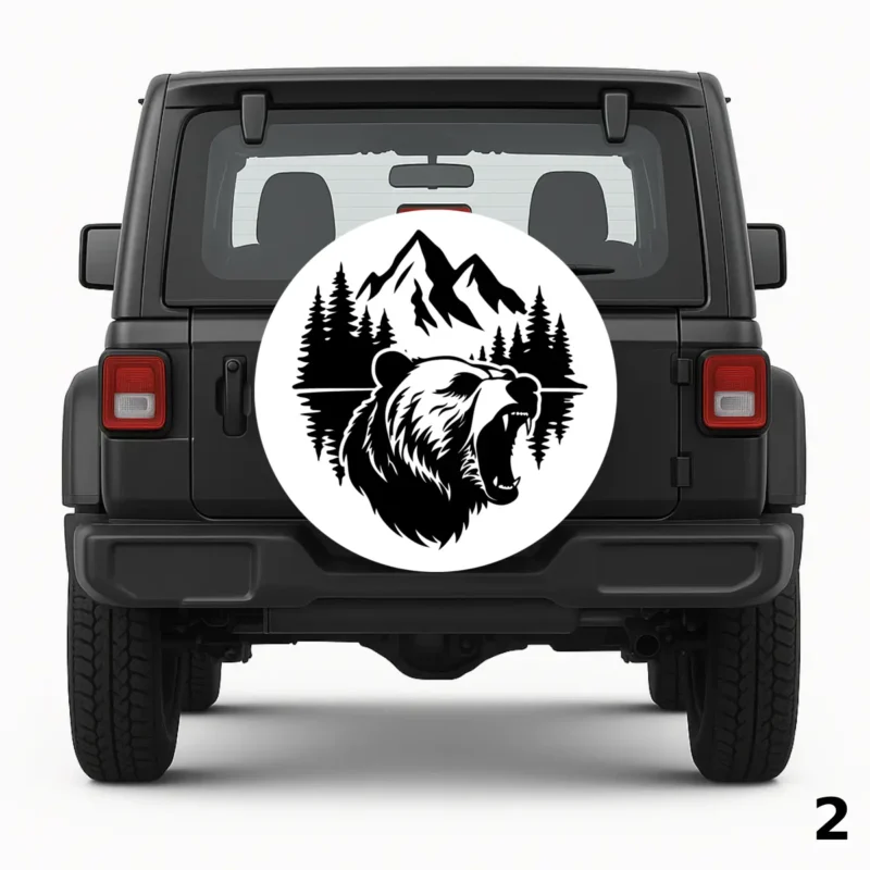 =Mountain Bear Spare Tire Cover