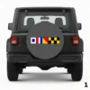 =Nautical Signal Flags Spare Tire Cover