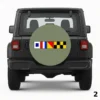 =Nautical Signal Flags Spare Tire Cover