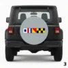 =Nautical Signal Flags Spare Tire Cover