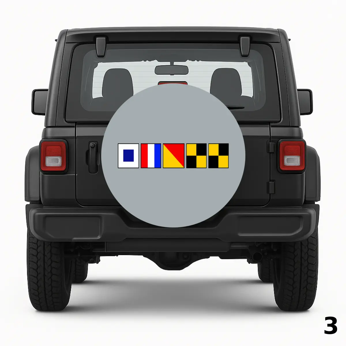 =Nautical Signal Flags Spare Tire Cover