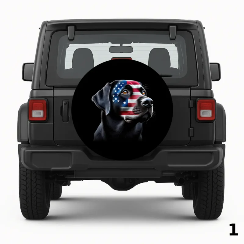 =Patriotic Lab Spare Tire Cover
