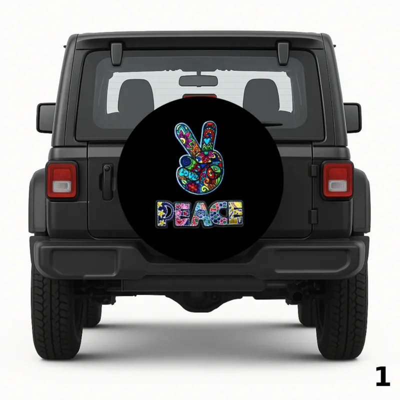=Peace Sign Spare Tire Cover