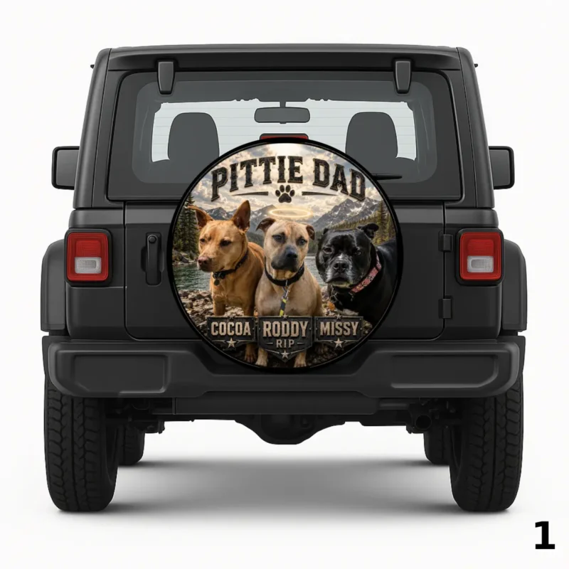 =Pittie Dad Spare Tire Cover