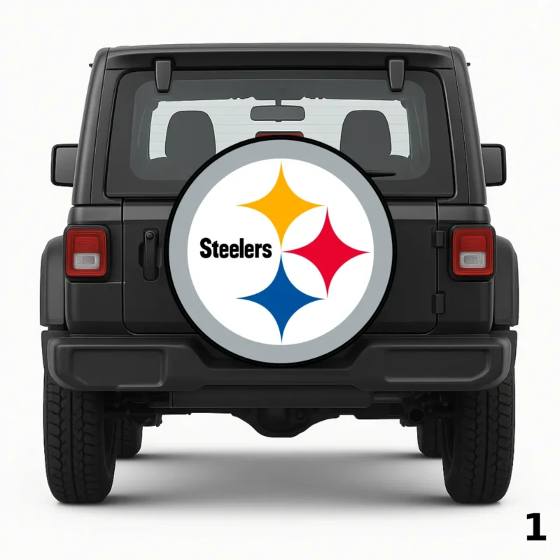 =Housse de Roue de Secours logo Pittsburgh Steelers