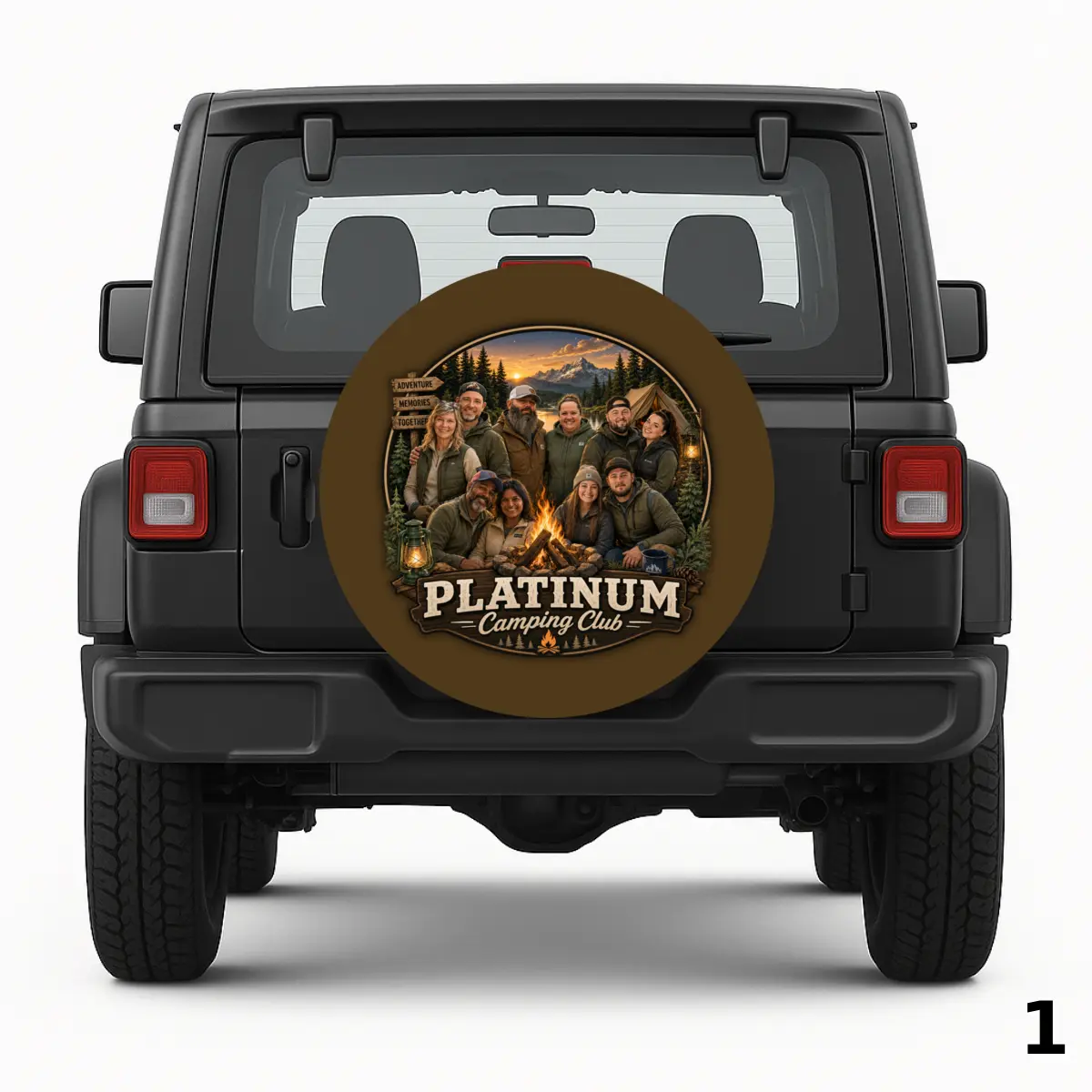 =Funda para Rueda de Repuesto Platinum Camping Club