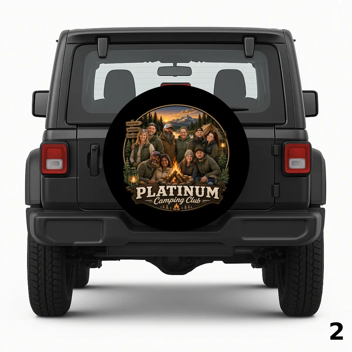 =Funda para Rueda de Repuesto Platinum Camping Club