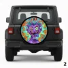 =Purple Crazy Face Reservhjulsskydd