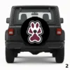 =Salukis paw print Spare Tire Cover