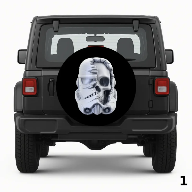 =Stormtrooper Skull Spare Tire Cover