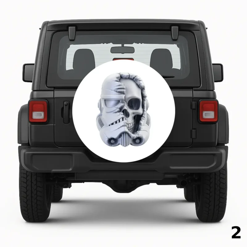 =Stormtrooper Skull Spare Tire Cover
