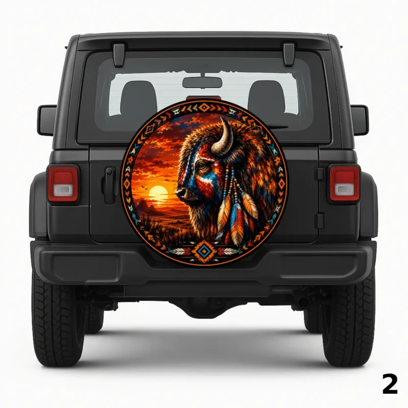 =Sunset Buffalo Spare Tire Cover