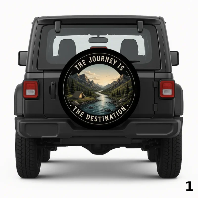 =The journey is the destination Spare Tire Cover