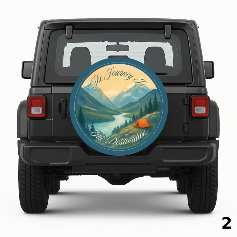 =The journey is the destination Spare Tire Cover