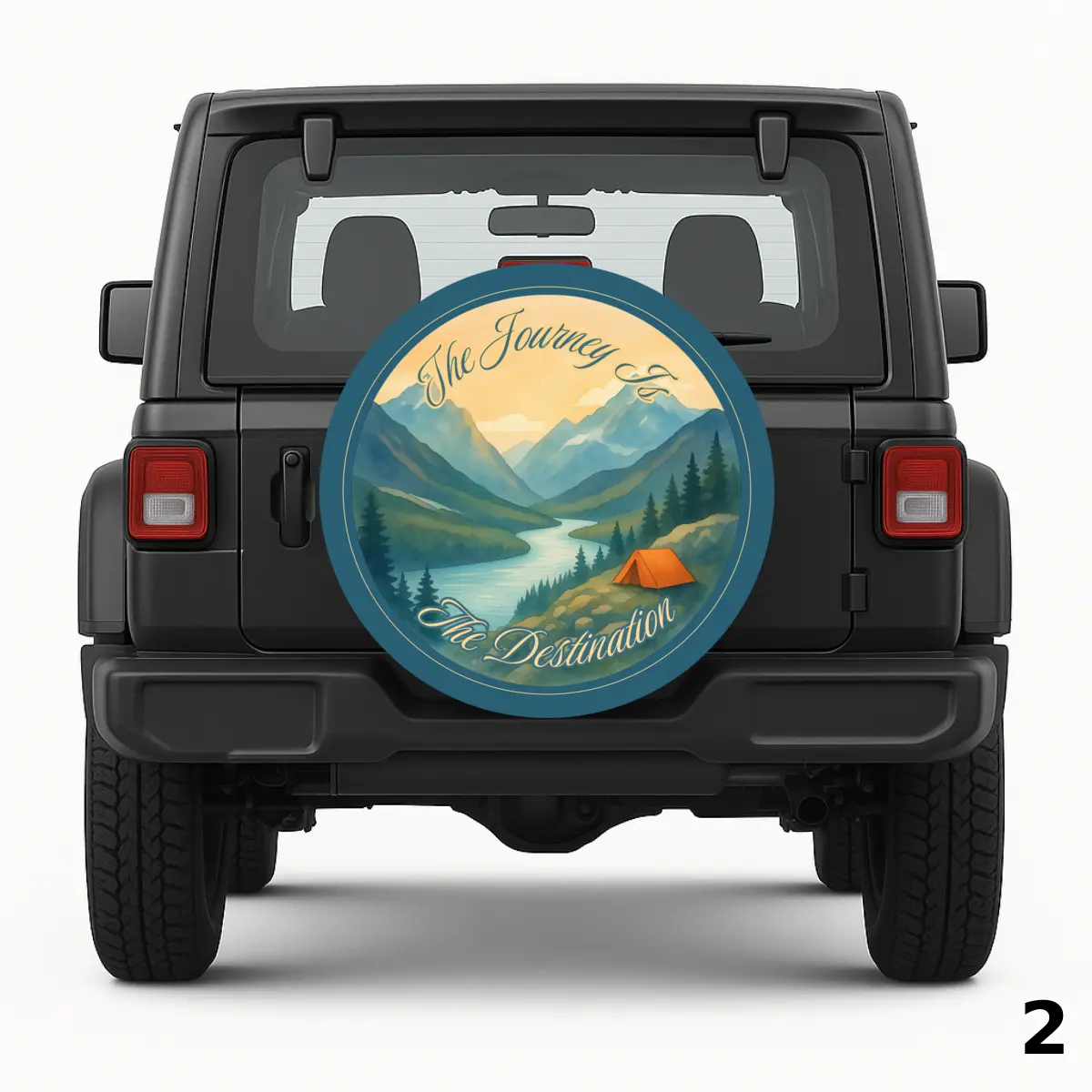 =The journey is the destination Spare Tire Cover