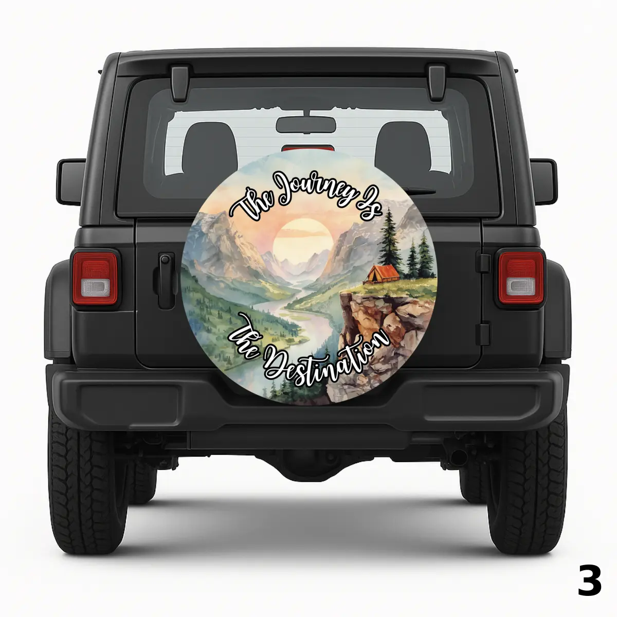 =The journey is the destination Spare Tire Cover