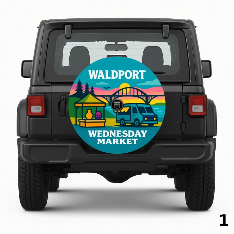 =Waldport Wednesday Market Spare Tire Cover