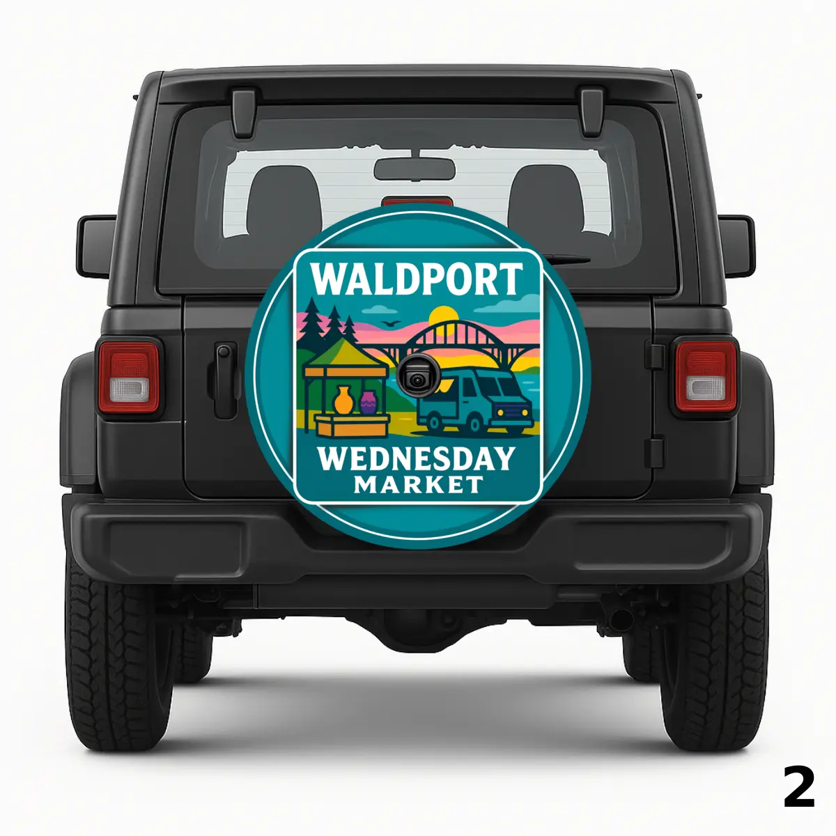 =Waldport Wednesday Market Spare Tire Cover