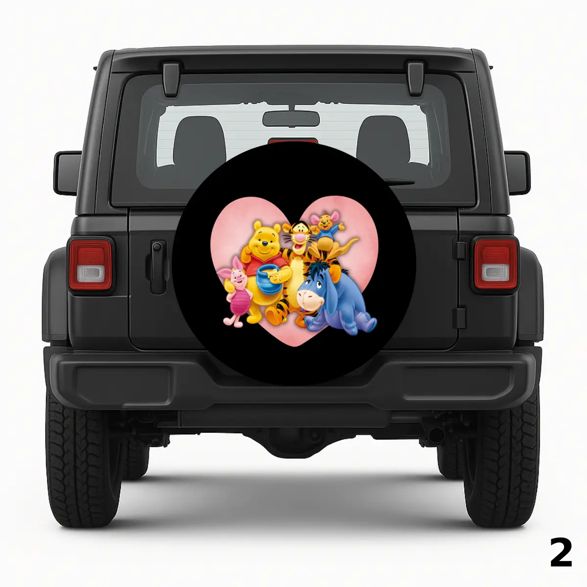 =Funda para Rueda de Repuesto Winnie the Pooh characters