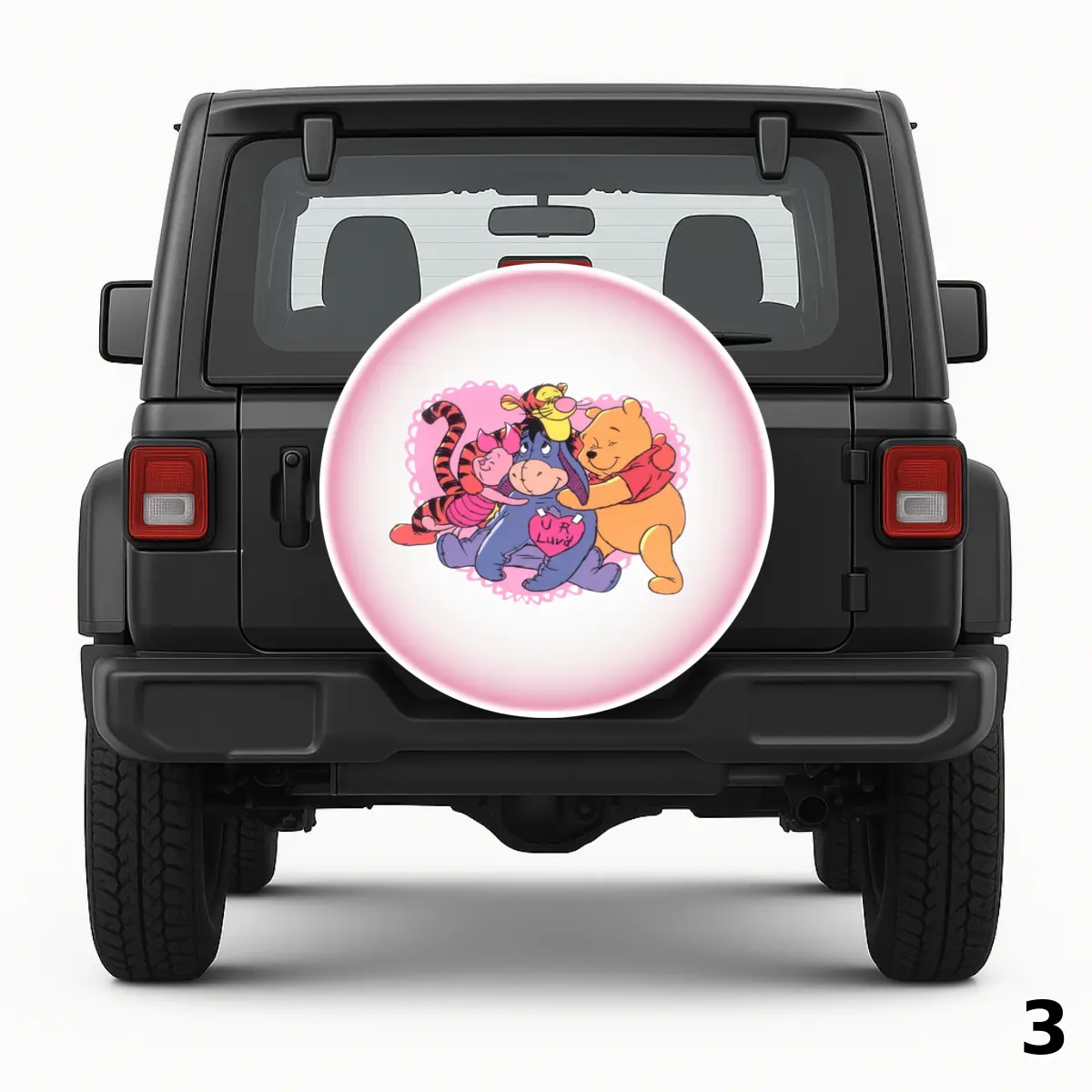=Funda para Rueda de Repuesto Winnie the Pooh characters