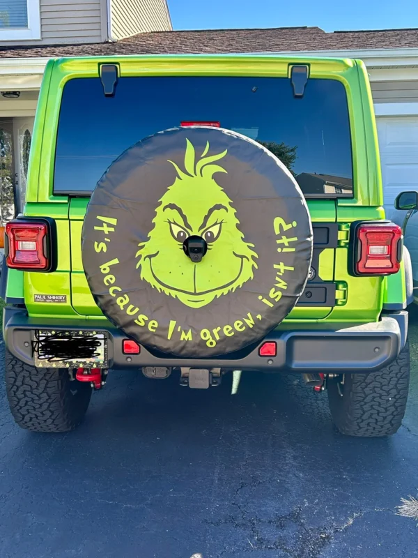 Spare tire cover installed on Car - Clients review
