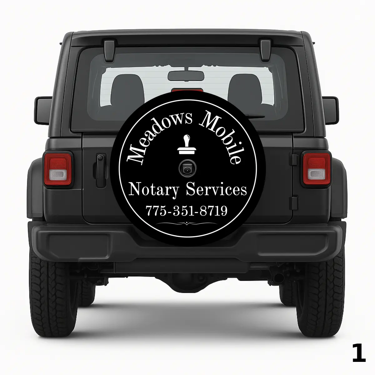 Funda para rueda de repuesto Meadows Mobile Notary Services