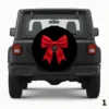 Red Ribbon Spare Tire Cover