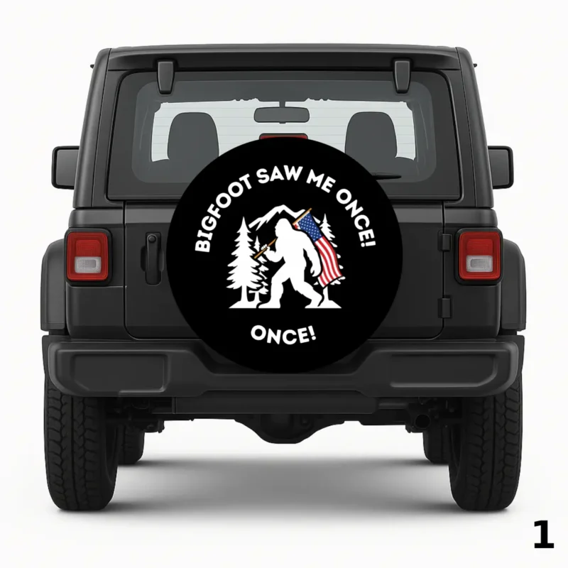 Housse de roue de secours Bigfoot saw me once