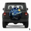Jeep in The Starry Night Spare Tire Cover