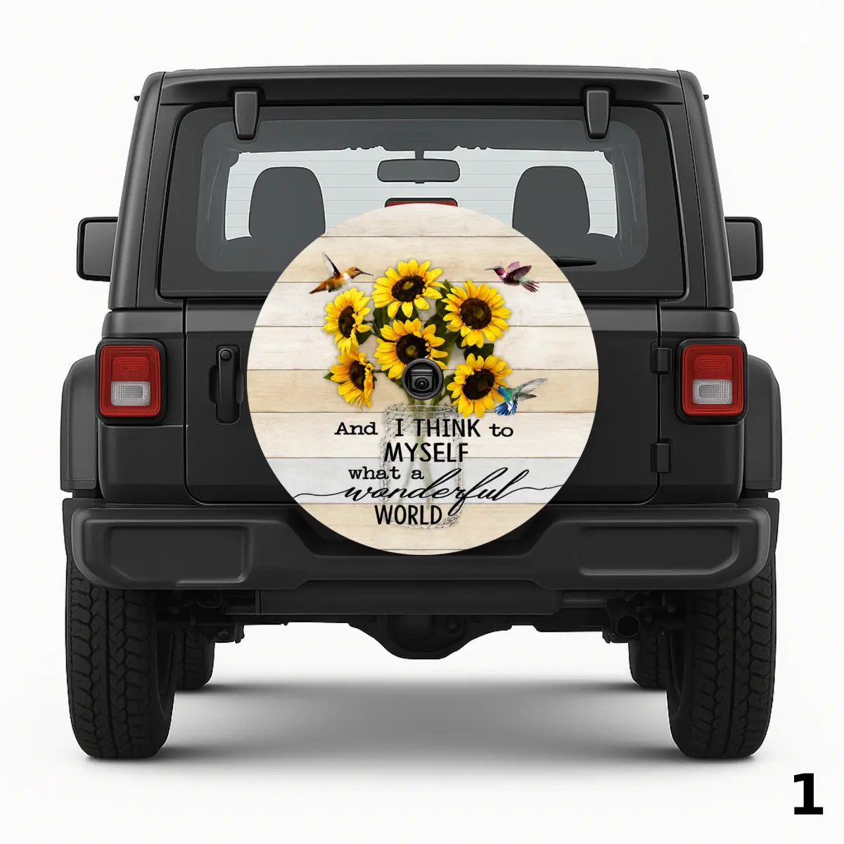 What a Wonderful World Spare Tire Cover
