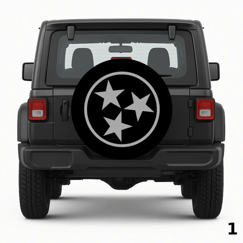 Three stars in a circle Spare Tire Cover
