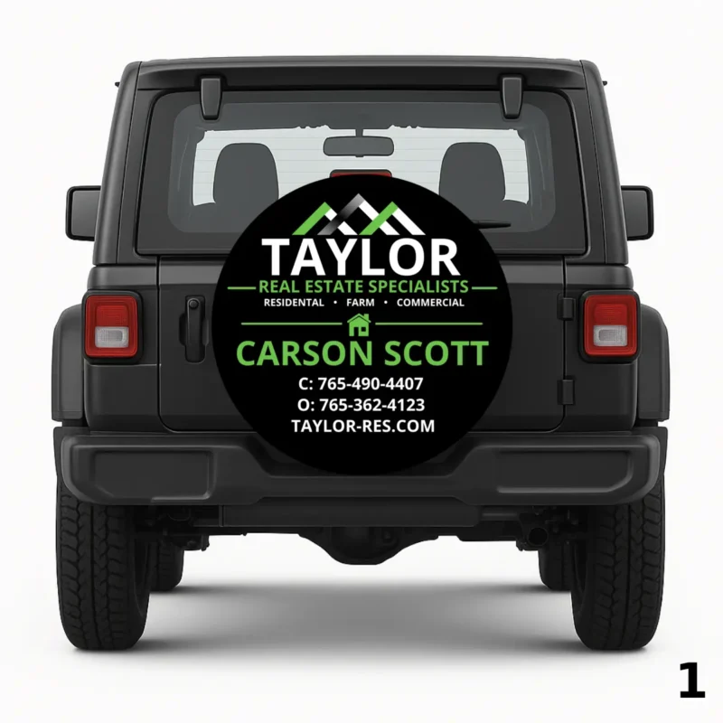 Taylor Real Estate Specialists Spare Tire Cover