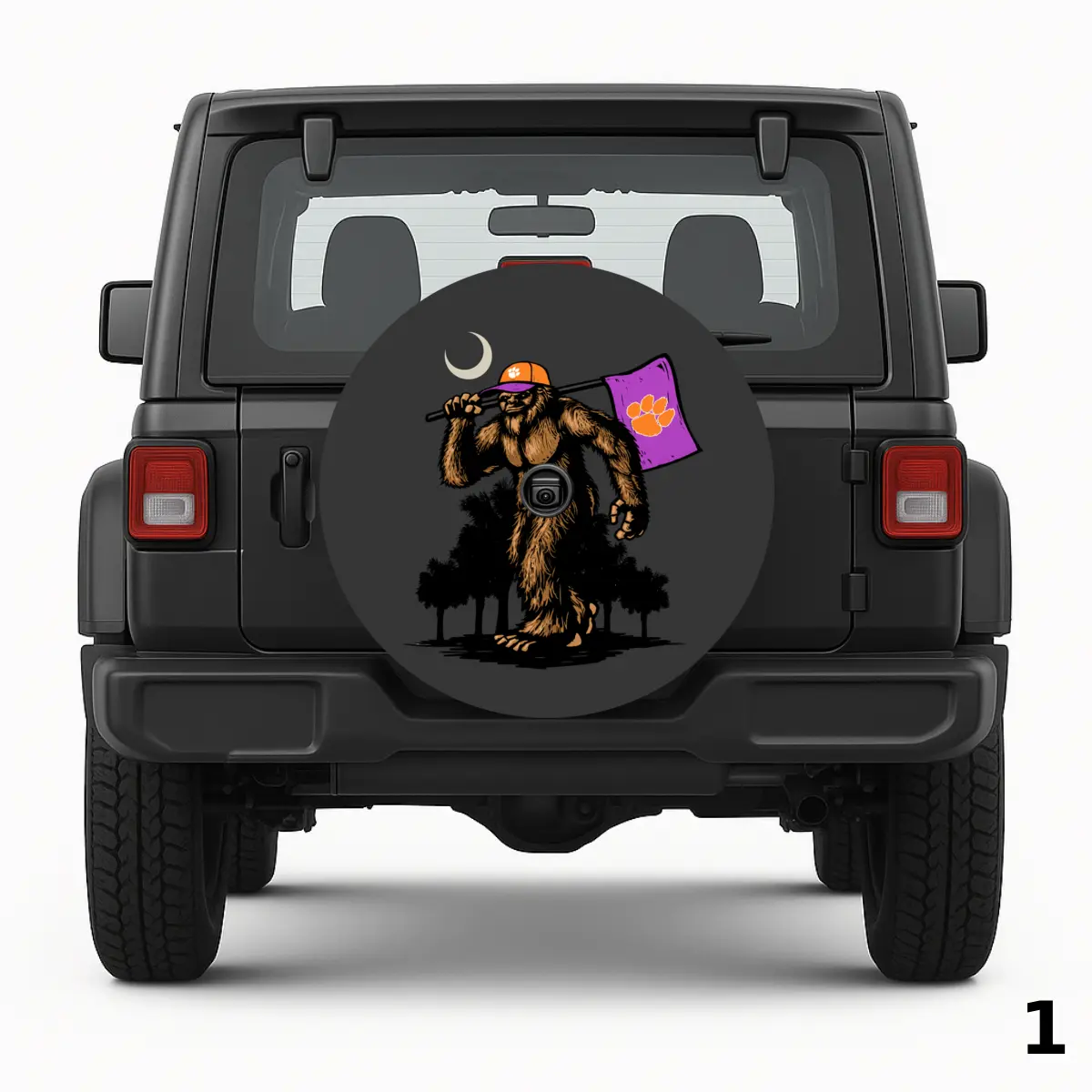 Clemson Tigers Sasquatch Spare Tire Cover