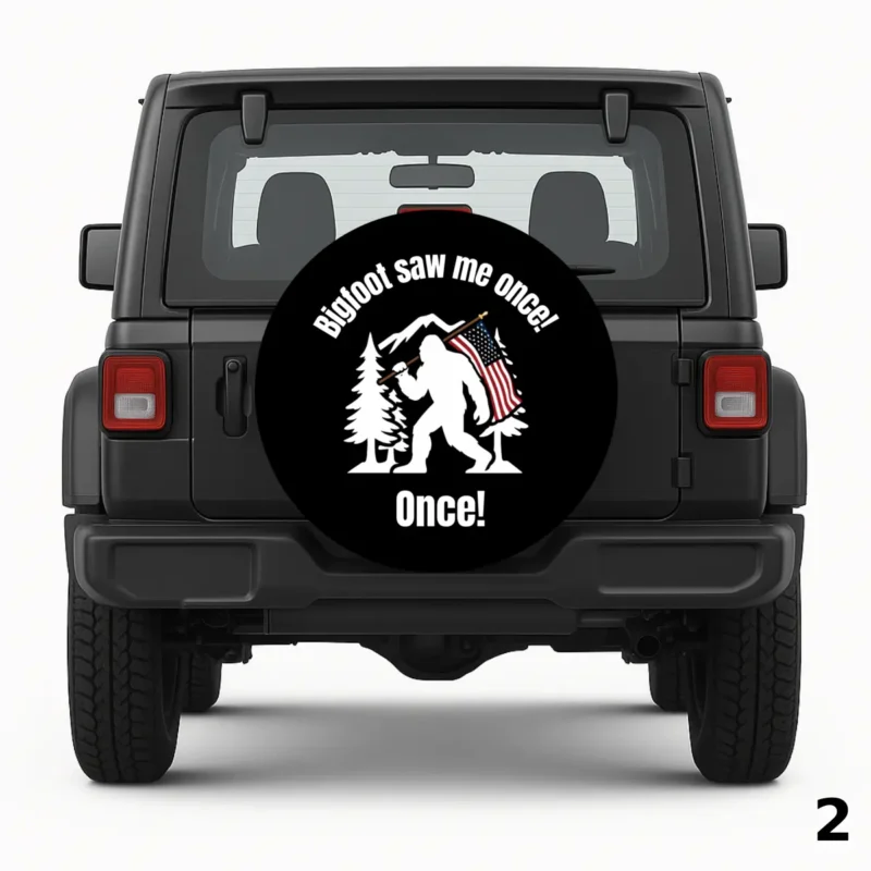 Housse de roue de secours Bigfoot saw me once