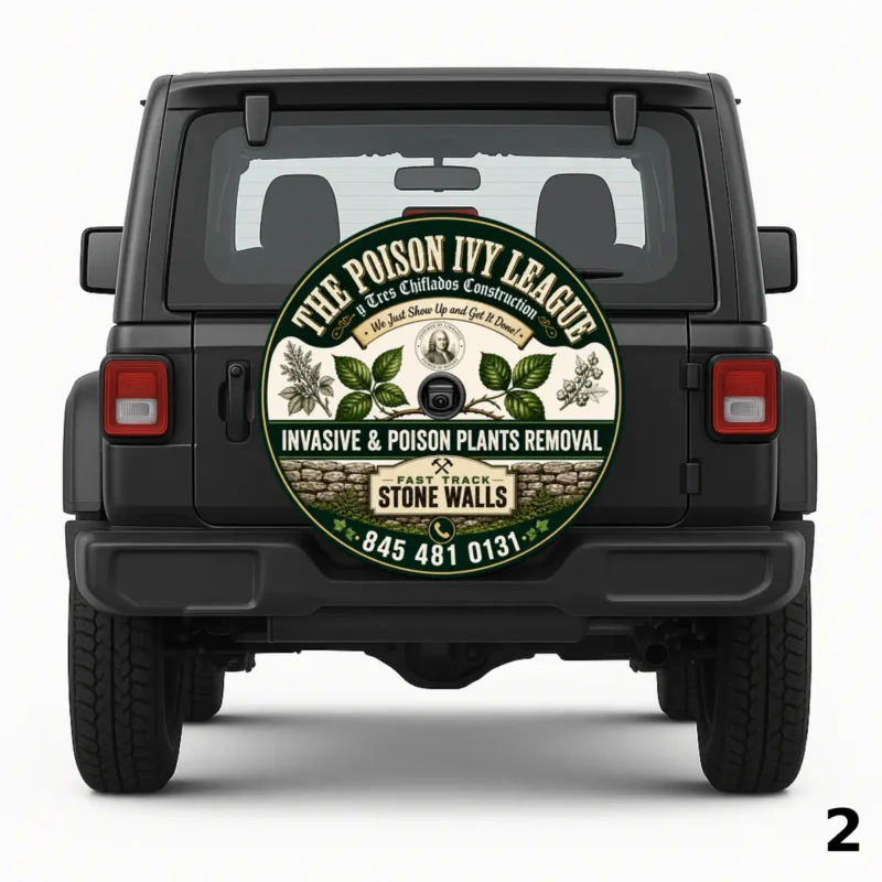 The Poison Ivy League Spare Tire Cover
